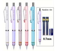 Set da 4 matite automatiche a peso e 0,5 e 0,7 mm 360° per prevenire la del , per studenti, scrittura, disegno, ufficio, per 14 anni e oltre, colori assortiti