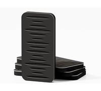 Set da 4 Pannelli acustici stretti per l'assorbimento e la diffusione del suono | 23x46 cm | Diffusione - Riflessione - Insonorizzazione | Colore delle piastre: [COLUMBIA-18 | Nero]