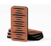 Set da 4 Pannelli acustici stretti per l'assorbimento e la diffusione del suono | 23x46 cm | Diffusione - Riflessione - Insonorizzazione | Colore delle piastre: [COLUMBIA-18 | Ciliegio]