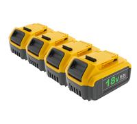 Set Da 4 PATONA Batteria DeWalt DCB184 18V XR 5.0Ah