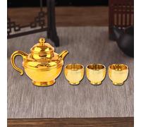 Set da 4 pezzi: caffettiera, bicchiere, brocca, bicchiere per offerte