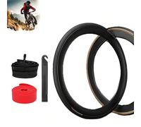 Set da 4 pezzi: Copertoni per bici da corsa KENDA K1092 Serie 700x25 700x28, pieghevoli, in gomma a doppio strato, anti-foratura K1092- Pneumatico 700x28 (include camera d'aria, cuscinetto e leva),K10