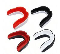 Set da 4 pezzi di protezione per i denti, 4 colori, custodia dentale professionale, adatta per boxe, Muay Thai, MMA, lotta, hockey e altri sport da contatto, per uso adulto Tagli UnicaABS