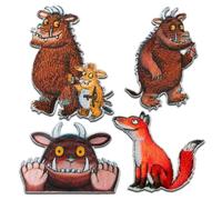 Set da 4 pezzi Gruffalo - Toppe Termoadesive Patch Toppa Ricamate, Misura:
