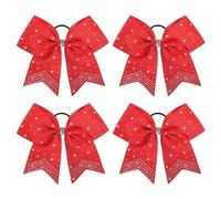 Set da 4 pezzi Papillon con strass Fascia for capelli Cheer Performance Party Accessorio for quotidiano for frac colori brillanti Per Cheerleaders(Color 2)