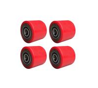 Set da 4 Pezzi - Rulli per transpallet integrati 6204 Cuscinetti 20 mm di Diametro Interno Diametro 70 mm Larghezza 60 mm Ruota in Poliuretano per carichi Pesanti 70 x 60 x 20 mm