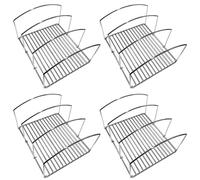 Set Da 4 Portapadelle HAC24 In Acciaio Silver Metallo Abtropfgestell Cucina