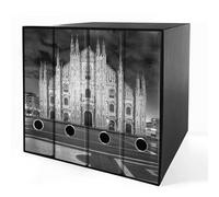 Set da 4 raccoglitori ad anelli DUOMO DI MILANO - Faldoni SHAREPRINTING (H34 con 2 anelli)
