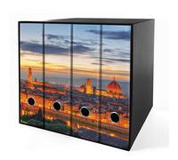 Set da 4 raccoglitori ad anelli FIRENZE - Faldoni SHAREPRINTING (H31 con 4 anelli)