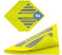 Set da 4 Riflettori di Sicurezza Universali per Deambulatore e Sedia Rotelle | 4 Bande Catarifrangenti con Chiusura a Strappo - Ideali per Ausili per la Mobilità e Biciclette - Giallo Neon