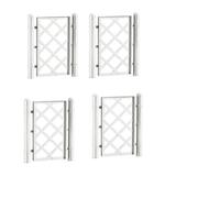 Set da 4 Spalliera Bianca Modulare per Piante Rampicanti Grigliato in Plastica 4