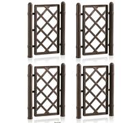 Set da 4 Spalliera moka Modulare per Piante Rampicanti Grigliato in Plastica