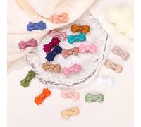 Set da 40/20/10 pezzi di fermagli per capelli a fiocco di colori casuali Morandi per bambini, fermagli per capelli mini di colore solido semplici adatti per bambine, fermagli per ciuffi laterali per a