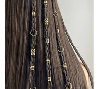 Set da 40 pezzi di lacci per dreads di forme miste, adatti per acconciature a trecce, fasce per capelli regolabili per tutte le stagioni Tagli UnicaFerro