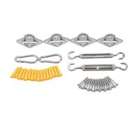 Set da 40 pezzi di tenda parasole, accessorio for tenda da sole, kit di ferramenta in acciaio inossidabile 304, tenditore, occhiello, moschettone, gancio, viti
