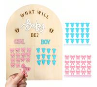 Set da 41 pezzi - Lavagna per annuncio del del bambino - Accessori creativi per feste di annuncio del , Lavagna per indovinare il blu e il rosa, ideale per festa di nascità e feste a sorpresa per la r