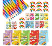 Set da 45 Pezzi a Tema Arcobaleno per Festival Feste e Attività Creative