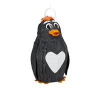 Set da 4x pignatta a forma di pinguino Pentolaccia nera Gadget compleanno