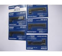 Set Da 5 Farbbänder Originali Epson ERC-09B Nero Per Stampanti A Matrice