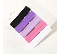 Set da 5 fasce per capelli alla moda, adorabili, dolci, dal design semplice e creativo, adatte per il campus Blocchi di colorePoliestere