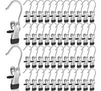 Set da 5 pezzi/10 pezzi/20 pezzi/30 pezzi Ganci multifunzione in acciaio inossidabile, per appendere vestiti, cappelli, stivali, rivestiti antiscivolo, senza danni 10 pezzi,30 pezzi,20 pezzi,5 pezziAc