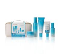 Set da 5 pezzi per la cura della pelle con siero, crema da giorno, gel detergente, toner + protezione solare SPF 50, anti-invecchiamento, cura della pelle, acido ialuronico