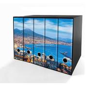 Set da 5 raccoglitori ad anelli GOLFO DI NAPOLI - Faldoni SHAREPRINTING (H31 con 4 anelli)