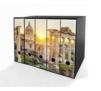 Set da 5 raccoglitori ad anelli ROMA ANTICA - Faldoni SHAREPRINTING (H34 con 4 anelli)