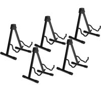 Set Da 5 Supporti Classic Cantabile GS Combinati Per Chitarre (Supporto Universale, Regolabile In 3 Posizioni, Base 35 x 29cm, Superficie Imbottita, Piedini In Gomma) Nero