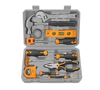 Set da 59 pezzi di utensili per la casa con strumenti manuali magnetici. | Kit completo di utensili per riparazioni domestiche con testine magnetiche per il facile recupero di piccole parti in garage