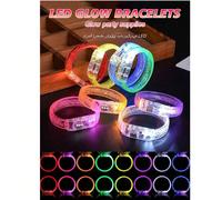 Set da 6/10/15 braccialetti luminosi multicolore a bolle, braccialetti luminosi con luci colorate lampeggianti, durano oltre 12 ore, braccialetti da festa in acrilico con glitter, perfetti per bar, ma