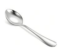 Set da 6/12 pezzi di cucchiai da tavola in acciaio inossidabile con cucchiaio da minestra e cucchiaio da dessert, ideale per uso domestico, in cucina o ristorante - lucidatura a specchio, lavabile in 