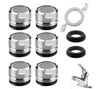 Set da 6 Aeratori per Rubinetto M24, Confezione da 10 Filtri per Lavandino e Bidet, Aeratore Filtro Rompigetto per Cucina e Bagno, Facile Installazione