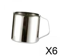 Set Da 6 Brocche per La Schiuma Del Latte in Acciaio Inossidabile con Beccuccio
