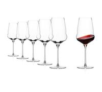 Stölzle Lausitz Bicchieri da Vino Rosso Cocoon Set da 6, 610ml - Bicchieri di Alta Qualità Ideali per il Vino Rosso - Eleganti Calici in Cristallo per un'Esplosione Massima di Aromi