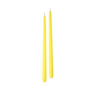 Set da 6 Candele Coniche - diametro 2,2 cm; altezza 40 cm - Linea Risthò- Giallo
