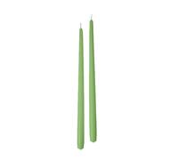 Set da 6 Candele Coniche - diametro 2,2 cm; altezza 40 cm - Linea Risthò - Verde Banidera