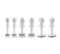 Set da 6 coppette a suzione per capezzoli e clitoride, intensità regolabile, stimolatori erotici per donna, gioco sensoriale per uso individuale o in coppia