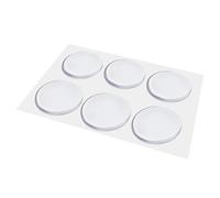 Set da 6 Fermaporte Paracolpi con Protezione Parete - Paraurti Tondi per Muri | Fermaporte Autoadesivi Riutilizzabili, Gel Ammortizzante Trasparente, Casa e Ufficio, Protezione Silenziosa per Maniglie