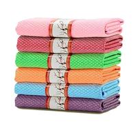 Set da 6 Panni in Microfibra Strofinaccio Cucina Panni di Pulizia Panno Multiuso Adatti per la Pulizia di Casa Cucina Tavoli Specchi Bicchieri Ufficio Bagno Auto, Ultra Assorbente Spolverino 30cmx40cm