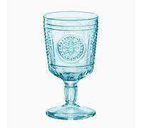 Set da 6 pezzi calici vetro Vintage 32cl Bormioli Romantic Blue candy