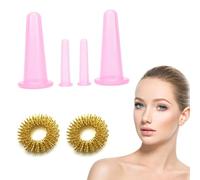Set da 6 pezzi Coppetta Anticellulite in Silicone, Coppette Massaggio Cupping Anti Cellulite, La coppettazione sottovuoto può essere utilizzata per glutei, collo, ventose anticellulite