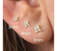 Set da 6 pezzi Orecchini a perno alla moda, gioielli di alta qualità, accessori per il multi-piercing dell'orecchio, adatti per tutte le stagioni Tagli UnicaLega di zinco