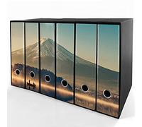 Set da 6 raccoglitori ad anelli - MONTE FUJI (H34 cm con 4 anelli)