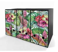 Set da 6 raccoglitori ad anelli PRIMAVERA - Faldoni SHAREPRINTING (H34 con 4 anelli)