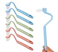 Set da 6 spazzole per WC in forma di S, spazzola per WC, spazzola per WC con pulitore per il bordo, spazzola per la pulizia del WC, spazzola per WC curva, spazzola per WC sotto il bordo, piccola
