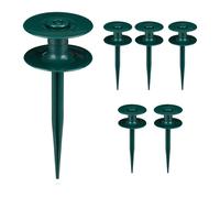 Set da 6 supporti d'ancoraggio per tubi Verde scuro Ancore per irrigazione