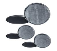 Set da 6 teglie da pizza perforate rotonde Padella antiaderente 6 pz.