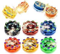 Set da 6 trottole multicolore | Giocattolo classico in 6 colori (blu, giallo, marrone, verde, nero, arancione), 5 x 5 x 3,9 cm, per bomboniere e tempo libero