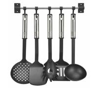 Set da 6 utensili da cucina in PP e acciaio INOX